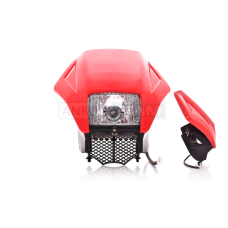 Обтічник з фарою GXT200 (GENESIS) червоний (35/35W)
