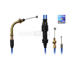 Трос газу JOG 90, AXIS 90 #PRO "LIPAI" (нержавіюча сталь, синій)