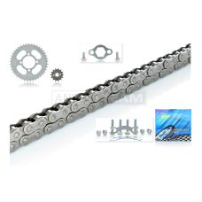 Зірки трансмісії пара Delta 428‑14/41 +ланцюг 136L "LIPAI" (SIlVER)