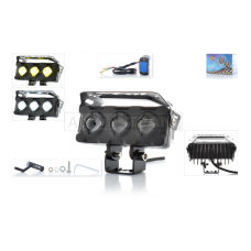 Фара додаткова діодна, балка, 100‑40mm, 12‑80W, IP67, біле/жовте світло #LPS‑809 "LIPAI"