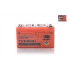 Акумулятор GEL 12V 6.5A 150‑65‑94mm YT7B‑4 вузький, низький "OUTDO" (2026)