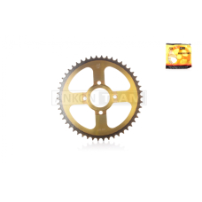 Зірка трансмісії задня 4‑90/64, d58 520‑50T CG250 "KDMOT" (gold/black)