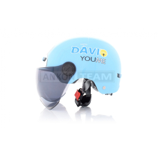 Шолом відкритий підлітковий "DAVID" (#315A, синій, M‑XL, ABS)