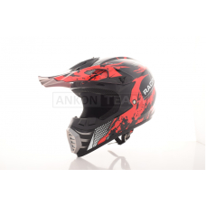 Шолом кросовий "IBK" (#126, червоний, XL) #RACING