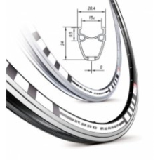 Обід Mach1 ROAD RUNNER 700C 32 отв. чорний, FV/Presta, 500g