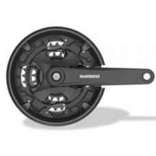 Шатуни Shimano FC-MT101-3, 175мм, 44X32X22, захист зірок