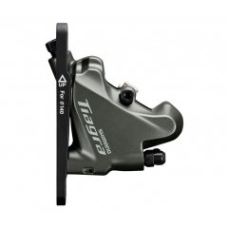 Каліпер гідравл диск гальм Shimano BR-4770-F, FLAT MOUNT передній адаптер 140/160мм, колодка L03A RESIN PAD(W/FIN)