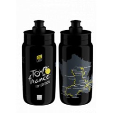 Фляга ELITE FLY з мапою TdF 2024 чорна 550 мл