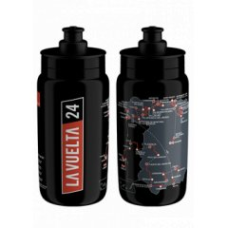 Фляга ELITE FLY з мапою Vuelta 2024 чорна 550 мл