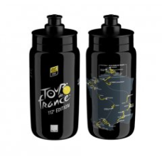 Фляга ELITE FLY з мапою TdF 2025 чорна 550 мл