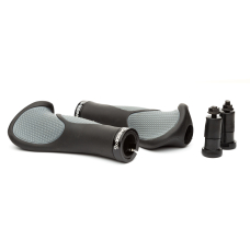Гріпси ONRIDE HornGrip10, ергономічні з ріжками, два замки, 140 мм, чорний/сірий