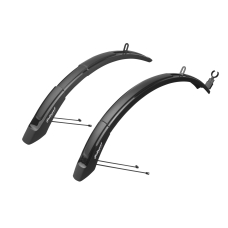 Комплект крил POLISPORT Expander Cross 26"/29" (розмір: переднє: 585-700х65; заднє: 790-905х65 мм)