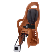 Дитяче крісло заднє POLISPORT Groovy Maxi RS+ на підсідельну трубу, 26"-28", 9-22 кг, коричневе