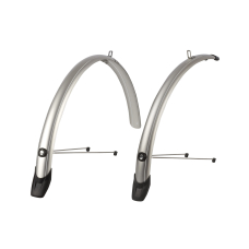 Комплект крил POLISPORT Towny 26" (розмір: переднє: 575х51; заднє: 685х51 мм) CITY/TRECKING срібляст