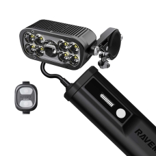 Велосипедна фара Ravemen XR6000 (6000 lm, 8000 mAh) зовнішня батарея, бездротова кнопка