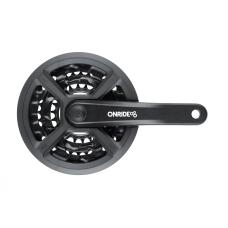 Комплект шатунів ONRIDE Trio 810P, квадрат, 170 мм, 42-32-22T, 8/7/6 швидкостей, чорні (конверт)