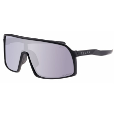 Окуляри Relax Prati чорні матові, лінза smoke (Polarized TAC), white sensor, кат. 3