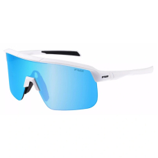Окуляри R2 FUSION white (shiny), лінза smoke (ice blue chrome) PC High contrast HD, кат. 2