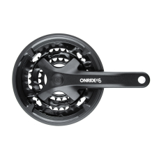Комплект шатунів ONRIDE Trio 920P, під квадрат, 175 мм, 44-32-22Т, на 9 шв., чорний